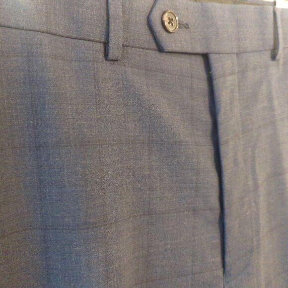 NWT Lauren Ralph Lauren Mens 34x34 Blue Wool Dress Pants Slacks Ultraflex $175 - Picture 6 of 9